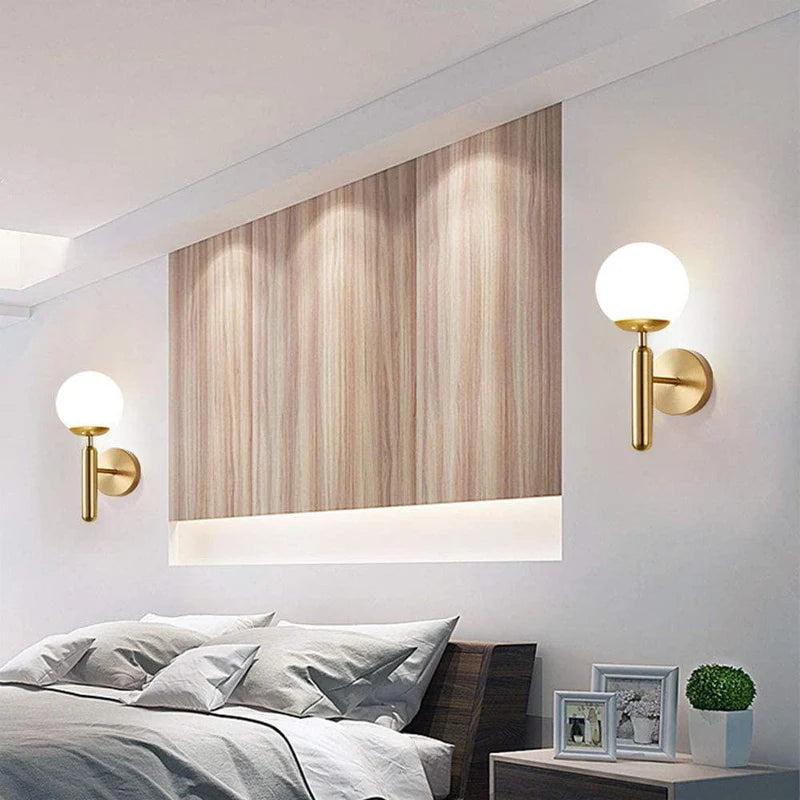 Elara Frosted Glass Wall Sconce
