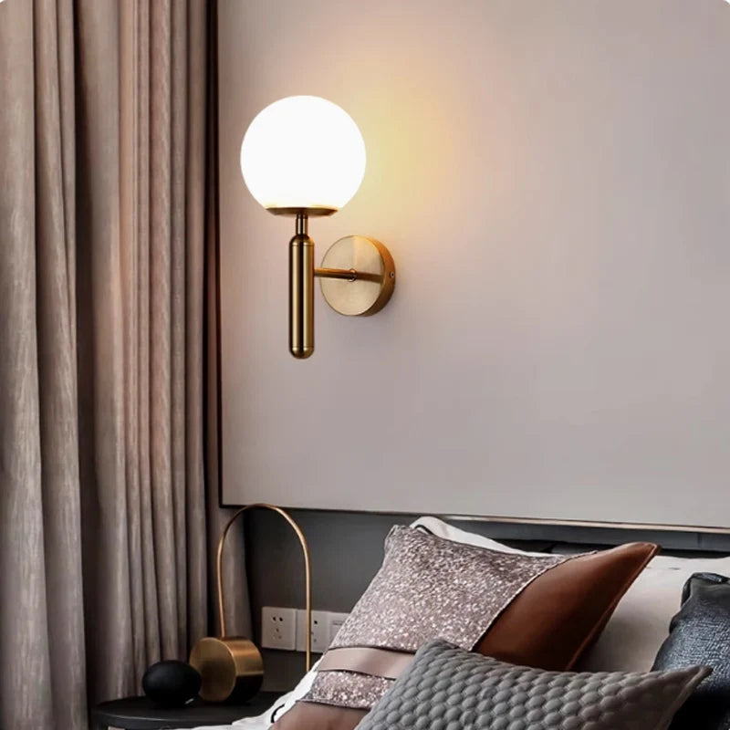 Elara Frosted Glass Wall Sconce