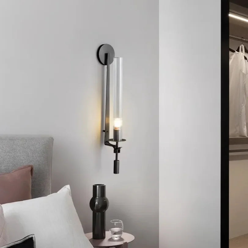Glass Wall Mounted Lamps for Bedroom Bedside Hotel Modern Sconce Light Fixtures Background Decoration Lighting Luminaire Home